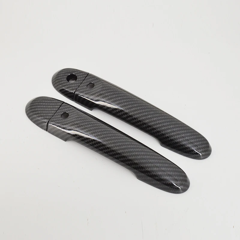 Аксессуары узоры из углеродного волокна Чехлы для 2 дверных ручек 2011 2017 Nissan Juke