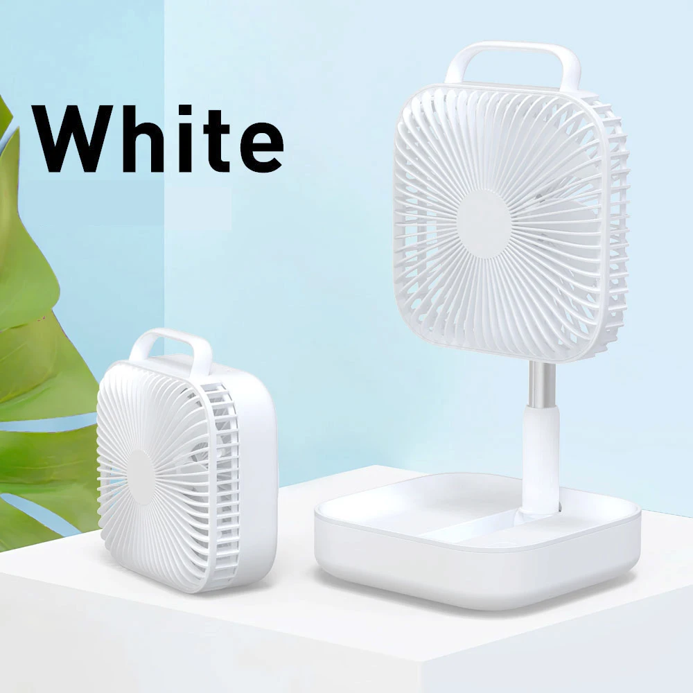 

Smart Portable Folding Fan Adjustable Angle Mute Shaking Head Four Modes 10000mAh Battery Removable Cleaning for Office Outdoor