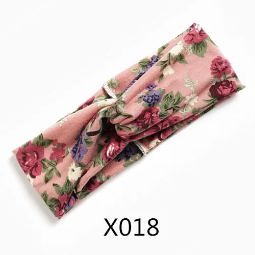 X018 Классическая крученая повязка на голову для женщин леопардовая эластичная Тюрбан повязка на голову для спорта на открытом воздухе повязка на голову с узлом тюрбан вечерние аксессуары для волос - Цвет: X018