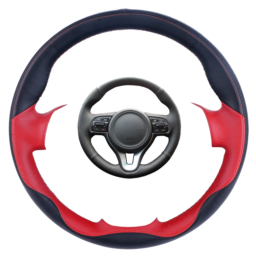 Подгонянная ручная сшитая оплетка из искусственной кожи для Kia K5 2016 2017 Sportage 4 KX5