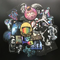 50 pcs vinyl universe stickers pack space explorer sticker astronaut graffiti decals for laptop car luggage water bottle helmet