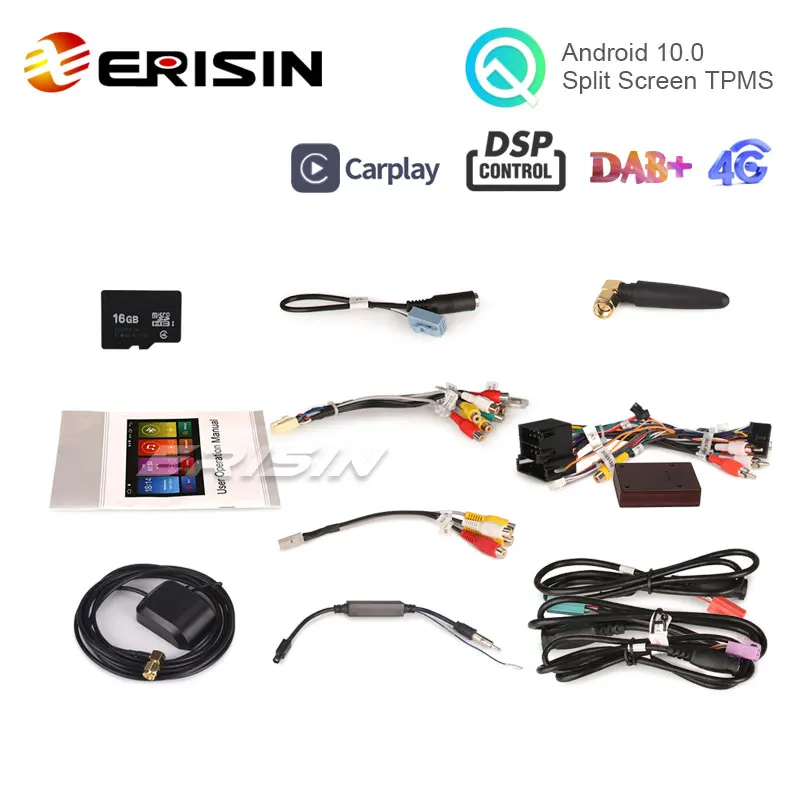 Erisin ES3074F 7 &quotAndroid 10 0 автомобильное Стерео GPS DSP DAB + Радио Apple CarPlay Для Ducato Jumper Boxer Fiat