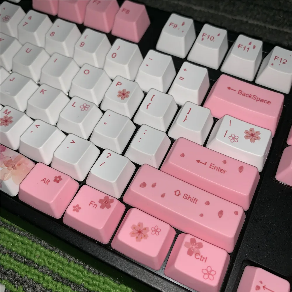 Сакура OEM высота PBT сублимационный ключ крышка s индивидуальная механическая клавиатура специализированный ключ крышка