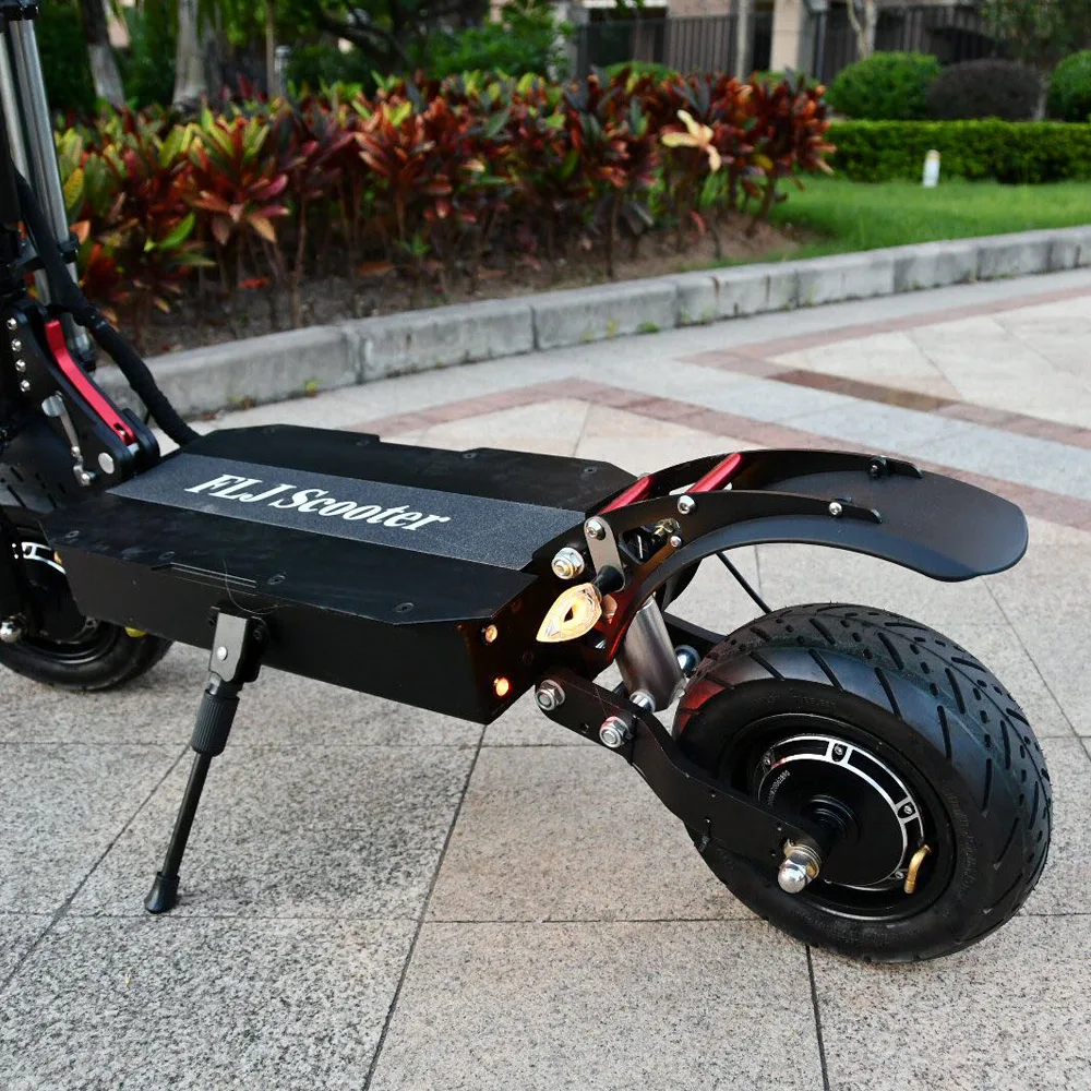 FLJ 6000W Dual Motor Electric Scooter with 11inch vacuum tire On Road Off e bike kick scooter | Спорт и развлечения