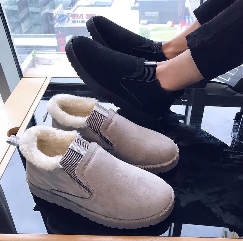 Новинка 2019 года зимние мужские ботинки мягкие и удобные хлопковые на плоской