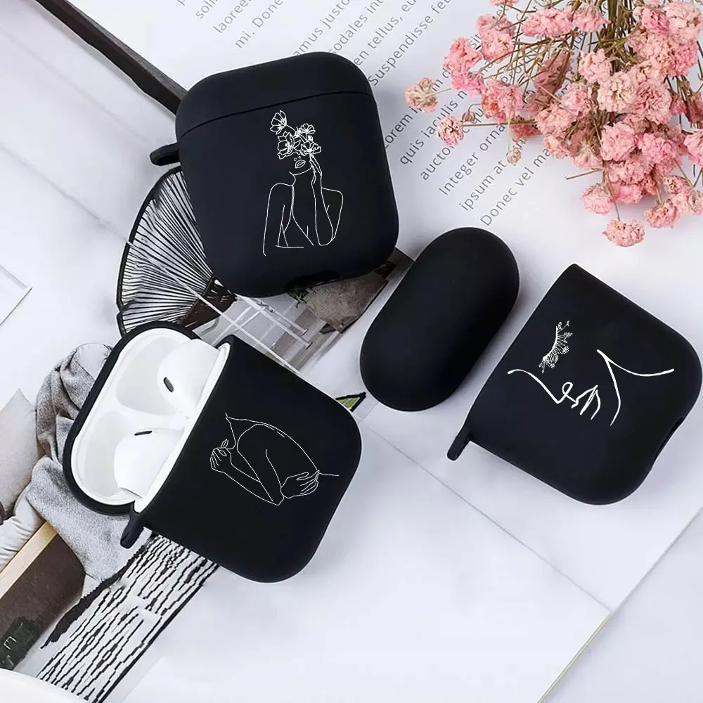 

Artistic Abstract Lines Earphone Cover For Apple Airpods 1/2 Case Wireless Bluetooth For air pods pro 3 Silica Cases Funds