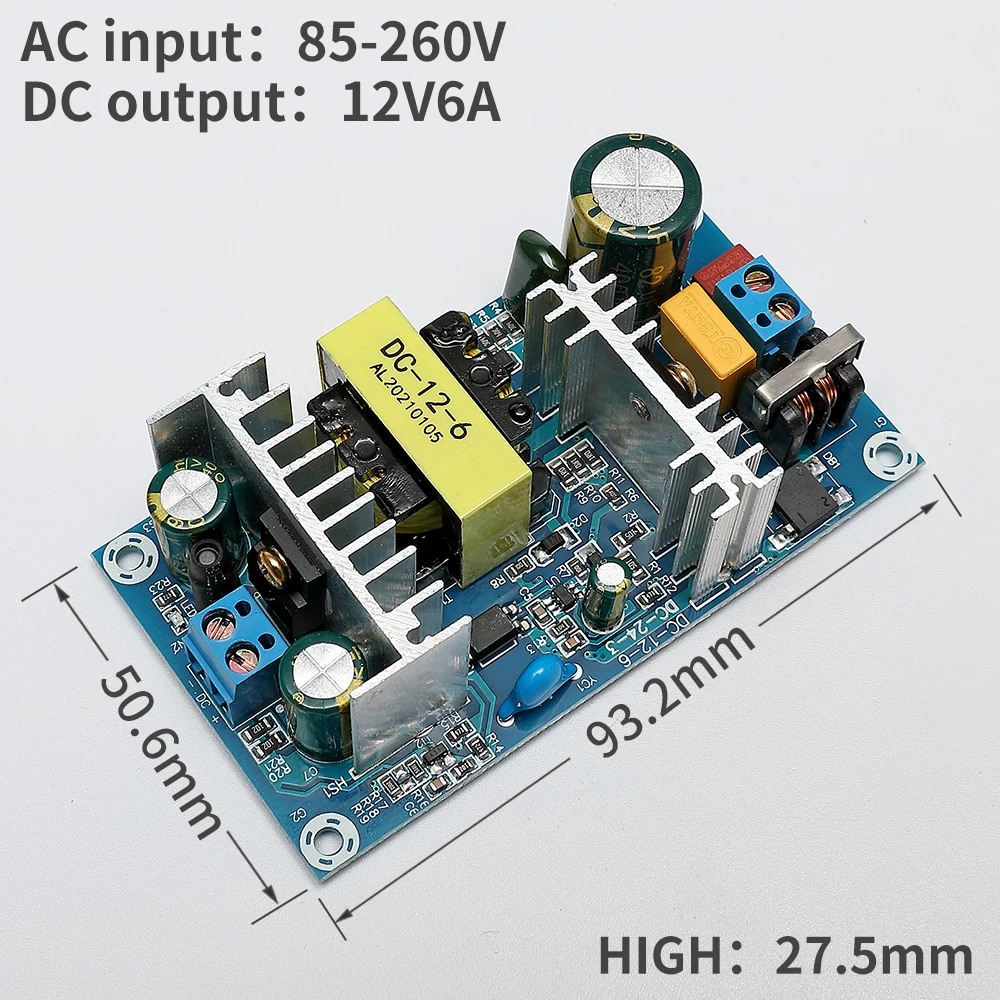 Voltage stabilized bare board switch power module AC-DC 2.5A 7A 6A 4A 12V 24V 5V | Обустройство дома