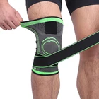 Спортивный наколенник 1 шт., компрессионная эластичная повязка на колено для мужчин, спортивные принадлежности для занятий спортом, баскетболом, футболом, Защитная повязка на колено