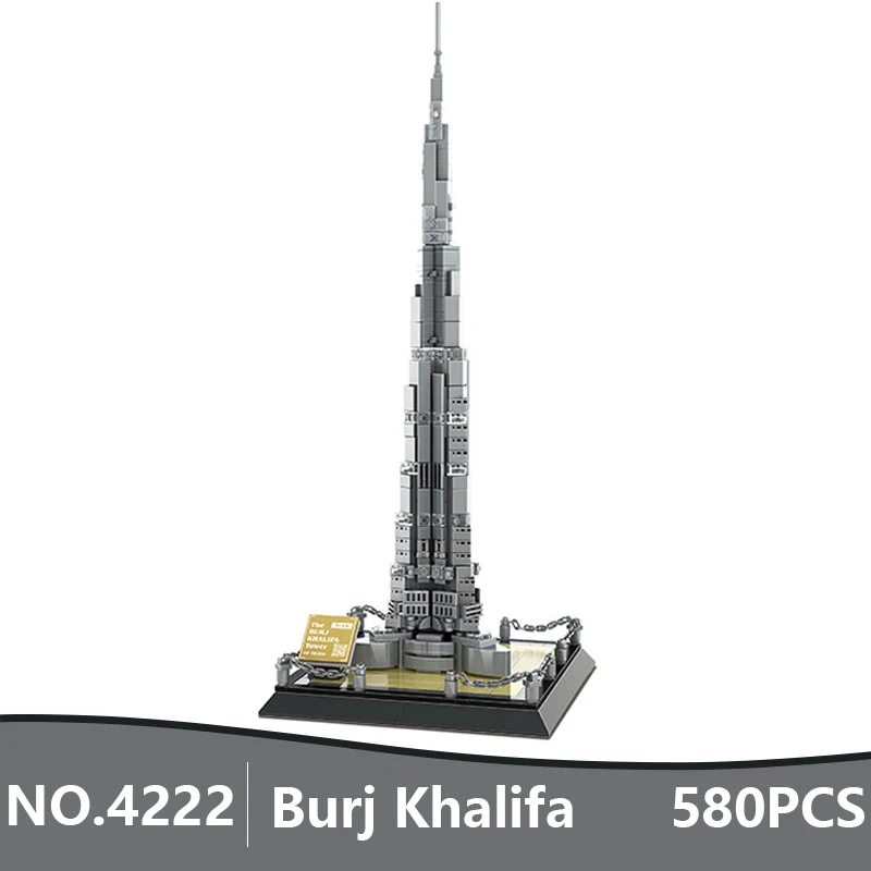 Набор строительных блоков для детей креативная архитектура Дубай Бурдж халифа
