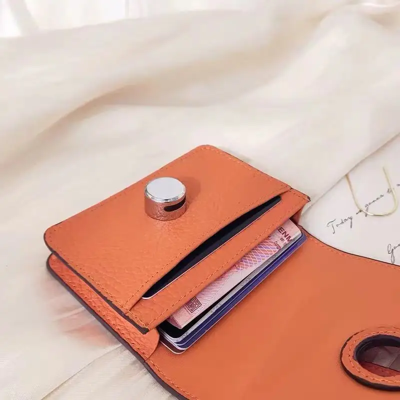 9 цветов кошельки из натуральной кожи модная маленькая сумка для денег Роскошный