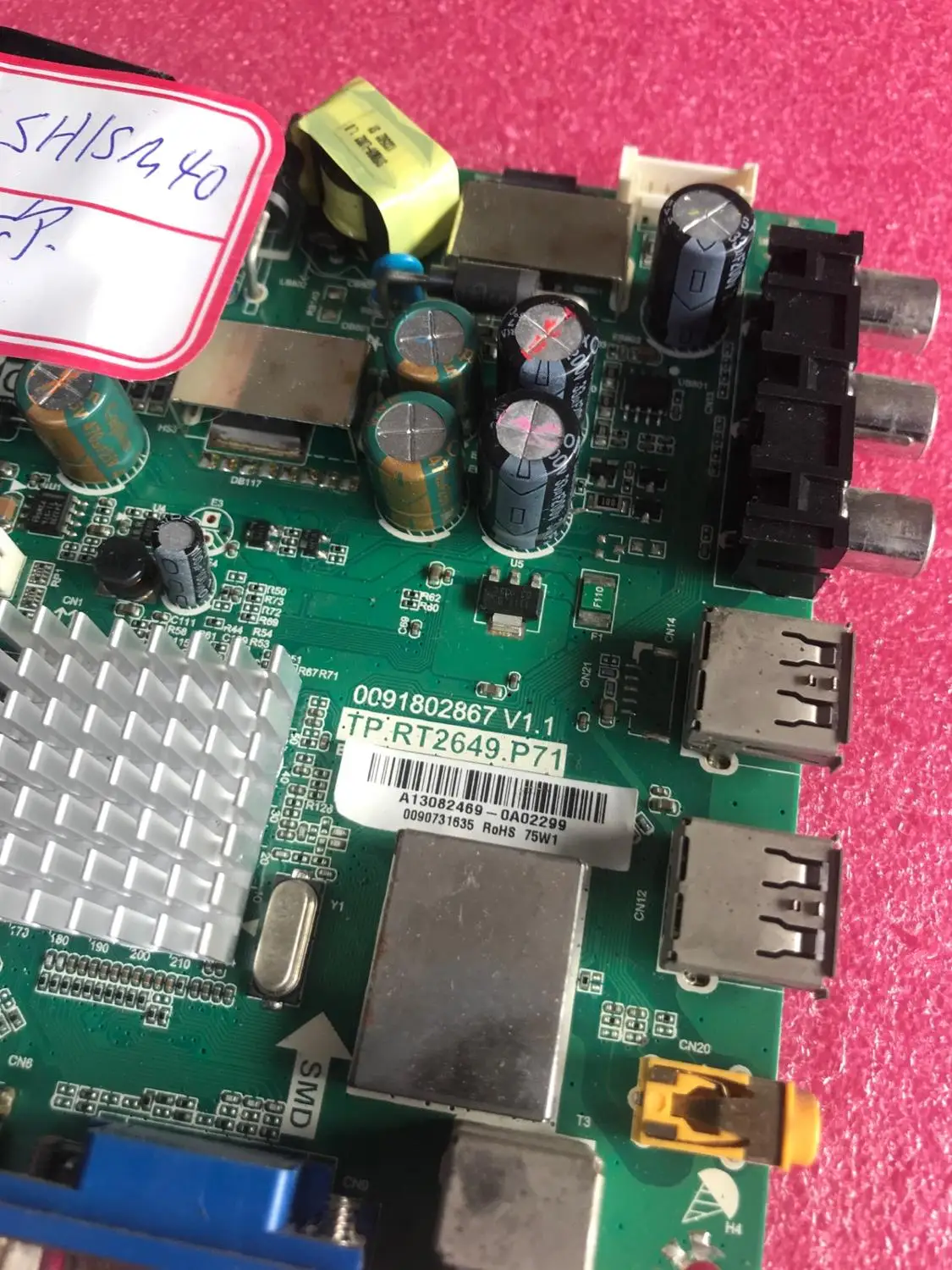 

Original LD40U3200 3100 motherboard TP.RT2649.P71 screen KSHISM40 H400EHC-BS