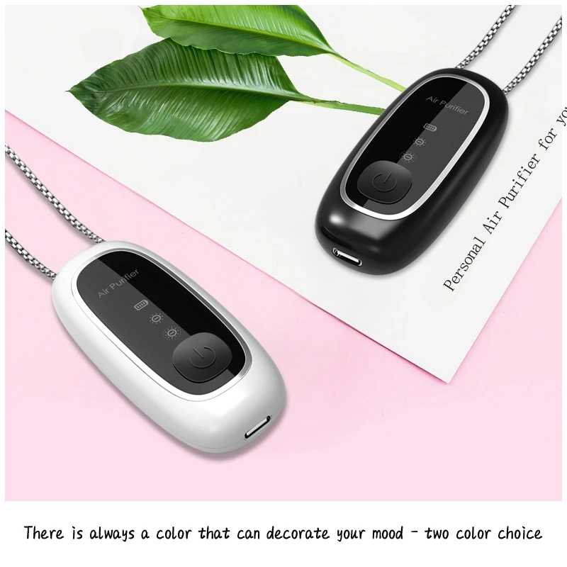 

2PCS High-End Portable 120 Million Negative Ion Air Purifier Home Portable Electronic Mask