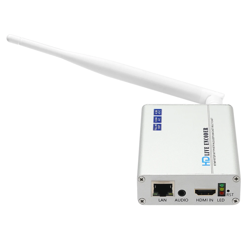 HWCODEC H8118W H.265 1080P @ 60fps HDMI и аудио в IP кодировщик поддержка RTMP RTSP SRT HTTP для YouTube Facebook