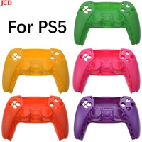 jcd 1pcs for ps5 controller housing shell replacement part for ps5 gamepad handle cover case protective case