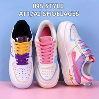 2022new af1aj nik air force one shoelaces for sneakers classic flat shoe laces white black converse shoelace sports shoestrings