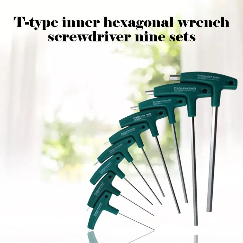 Т-образная ручка шестигранный ключ шестигранник винты насадка шуруповерта набор