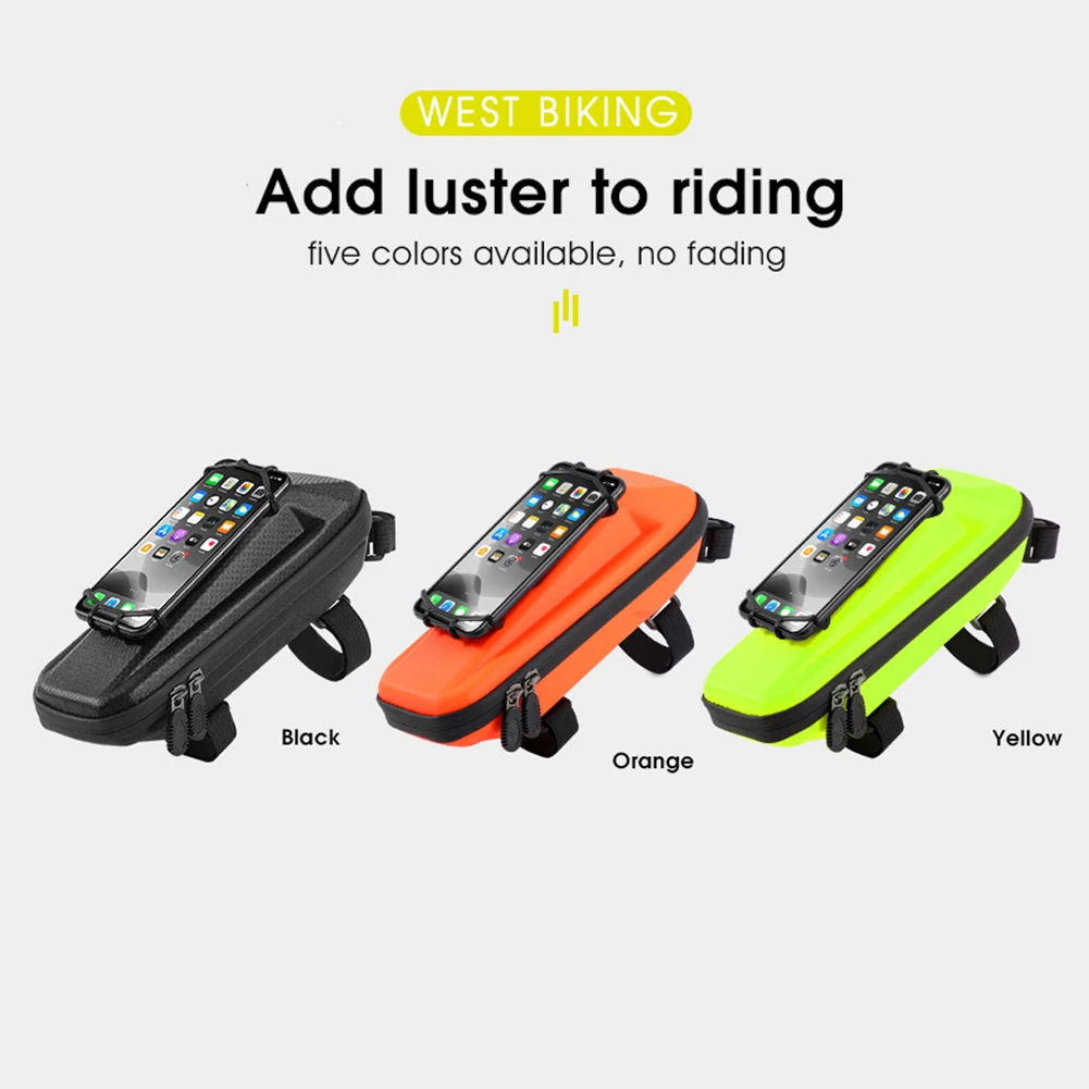 

Rainproof Bicycle Bag Front Top Tube Phone Pouch Cycling Bags EVA Hard Shell Case MTB Highway mountain bike equipment