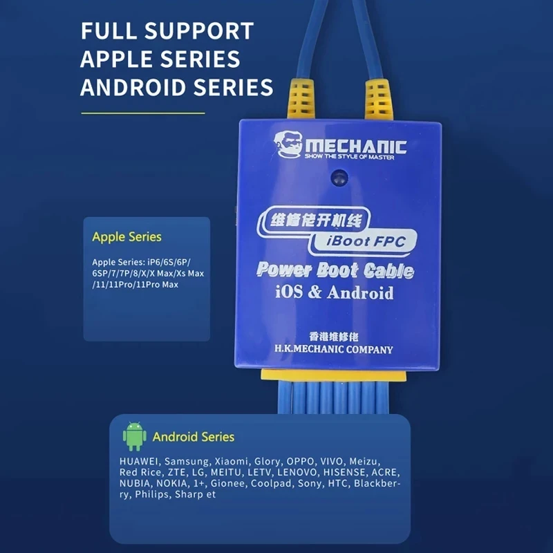 mechanic iboot fpc power supply test cable mobile phone boot device for iphone samsung huawei oppo xiaomi repair control line free global shipping