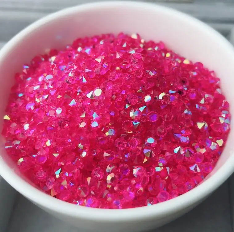 rose ab Ss12 3 мм прозрачные стразы, 14400 шт./лот, домашнее украшение красочный Свободные Стразы точечные камни стразы для дизайна ногтей разные цвета - Цвет: rose ab