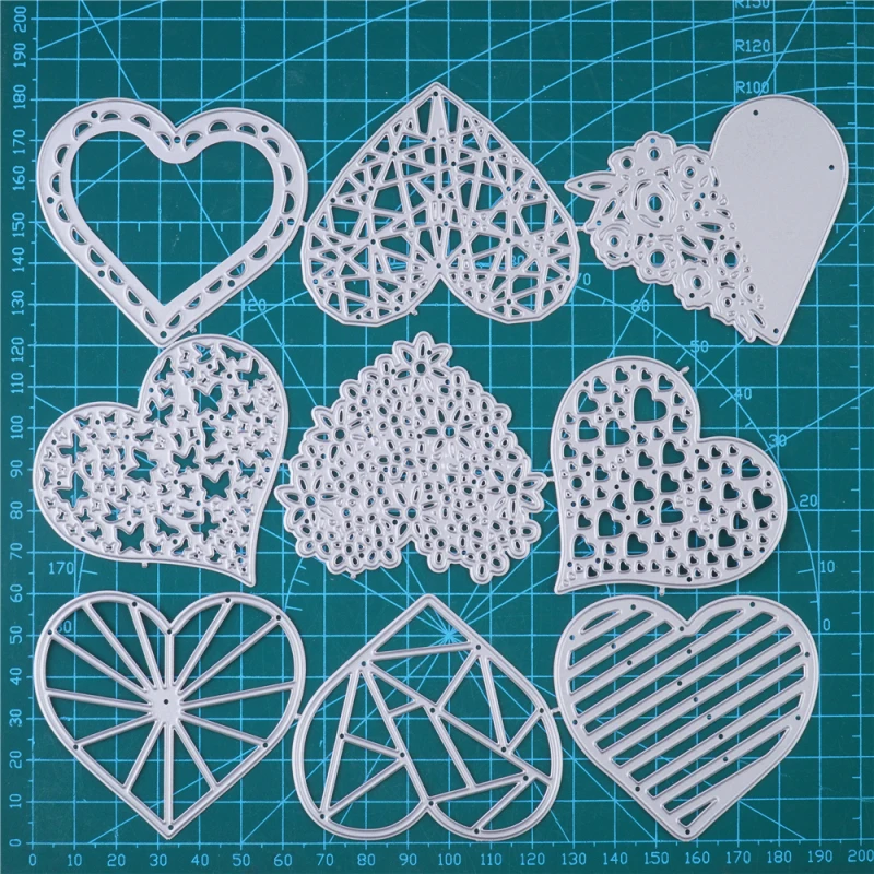 

InLoveArts Lace Love Metal Cutting Dies Stencils For DIY Scrapbooking Decorative Embossing Handcraft Heart Die Cut Template 2021