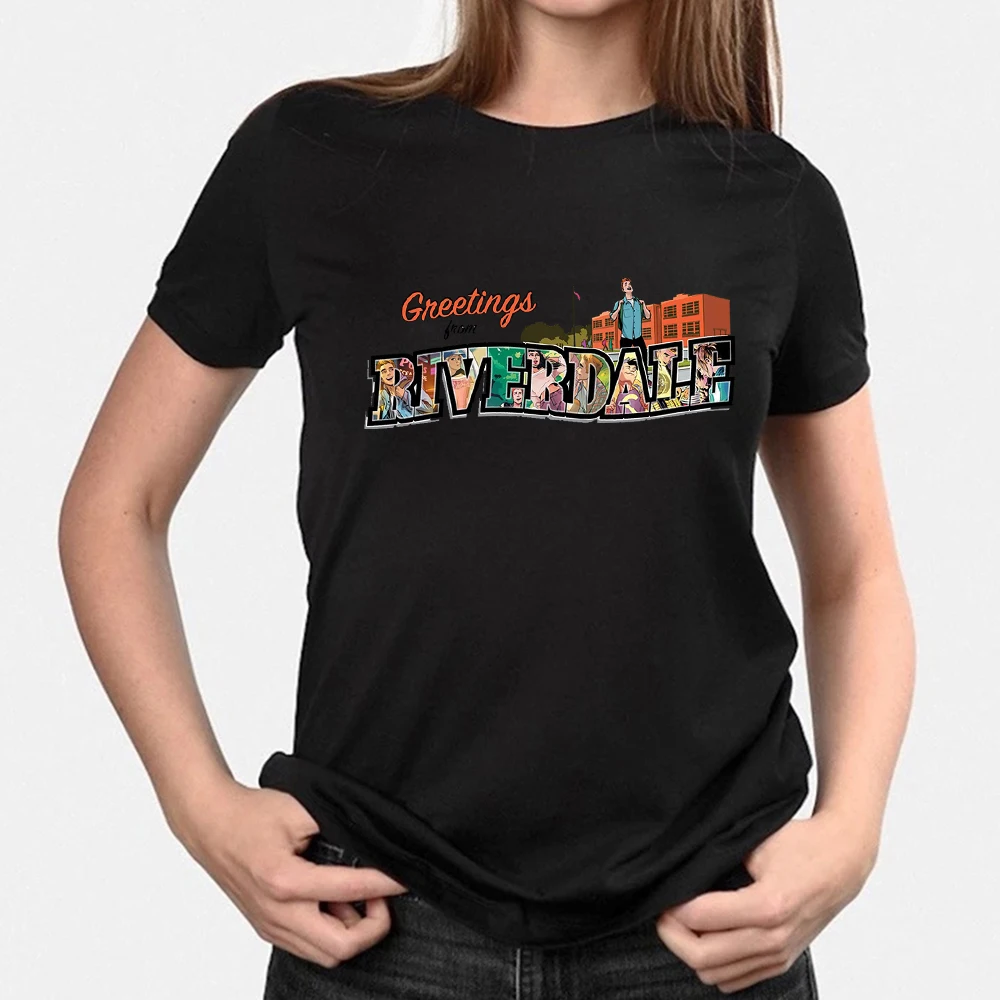 

Summer Tops For Women Tshirt Riverdale Letter Fashion Ropa Tumblr Mujer Plus Size Harajuku Personalized Short Sleeve Casual