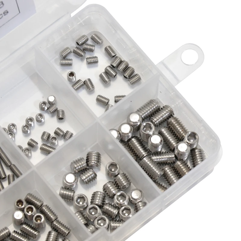 200 шт. винты из нержавеющей стали с шестигранной головкой набор винтов 4