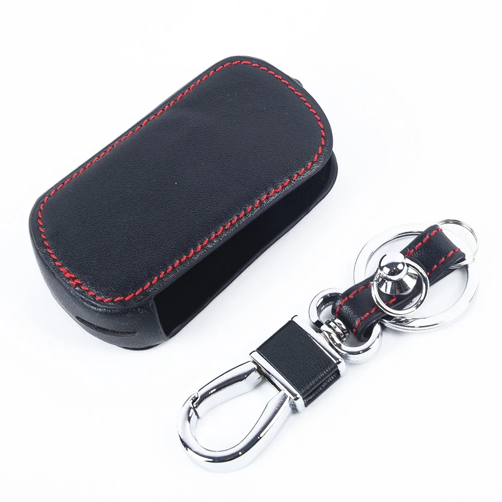 1x черный кожаный чехол для ключей автомобиля подходит Land Rover Range Sport LR3|Футляр