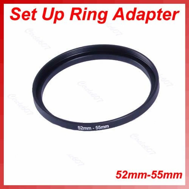 

52mm-55mm Step Up Metal Lens Filter Ring 52-55 mm 52 to 55 Stepping Adapter