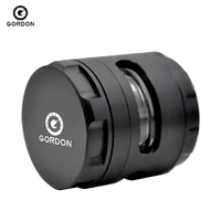 gordon aircraft aluminum herb grinder 61 mm 5 layers herbal grinder tobacco crusher spice crank separated window hand miller
