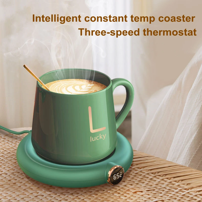DC 5V USB Heating Warm Cup Mat Constant Temperature Coaster 3 Gear Digital Display Adjustment Timing Heater for Coffee Milk Tea | Бытовая