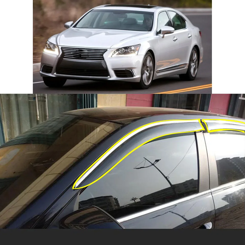 

Sticker Plastic Window Glass Wind Visor Rain/Sun Guard Vent For Lexus LS430 XF30 LS460 XF40 2010 2011 2012 2013 2014 2015 2016