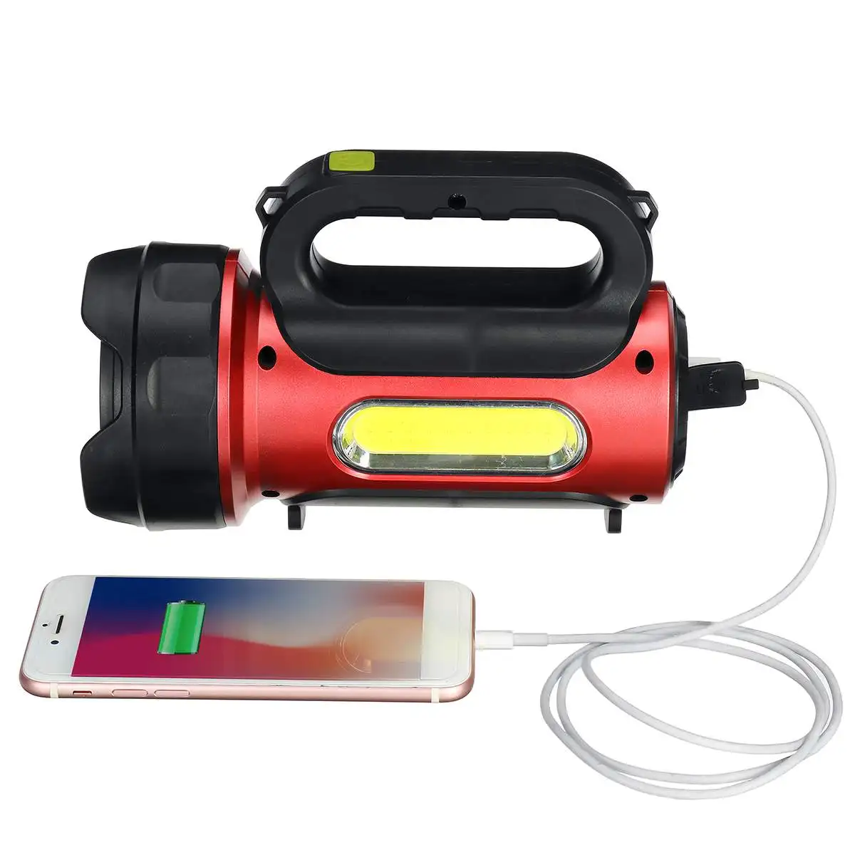 

300W Super bright Powerful USB LED flashlight Searching torches night light lamp hand Camping lantern rechargeable battery