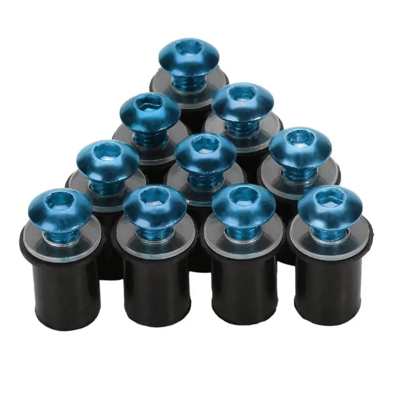 10pcs 5mm/0.20in Motorcycle Windscreen Windshield Bolt Screw Kit Bolts Screws Nut Fastener Drop shipping | Автомобили и мотоциклы