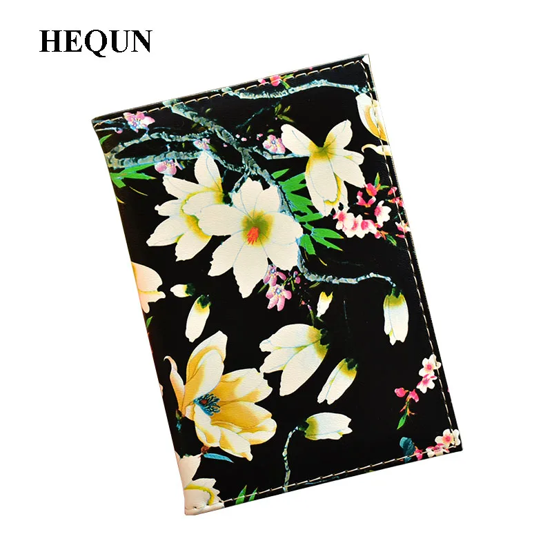 Модная дорожная Обложка HEQUN для паспорта женщин из искусственной кожи держатель