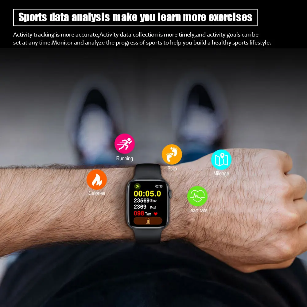 2021 smart watches iwo w26 men women smartwatch bluetooth call ecg heart rate monitor sports fitness bracelet for apple android free global shipping