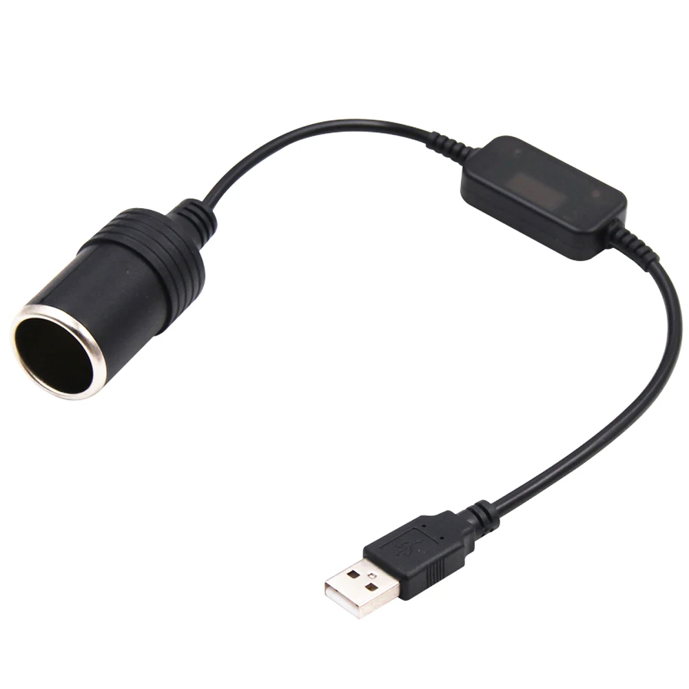 

Car Cigarette Lighter Socket USB Adapter 5V To 12V Converter Wired Controller Plug Interior Connector Adapter Auto Accessories