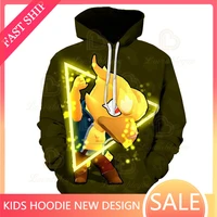 spike game 3d sweatshirt brawings boys girls tops hoodies teen clothes brawings shark max star childrens wear kids hoodie