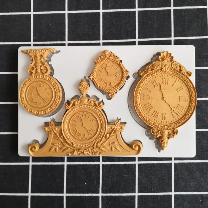 Новые часы инструмент для украшения шоколадных тортов силиконовый цветок |