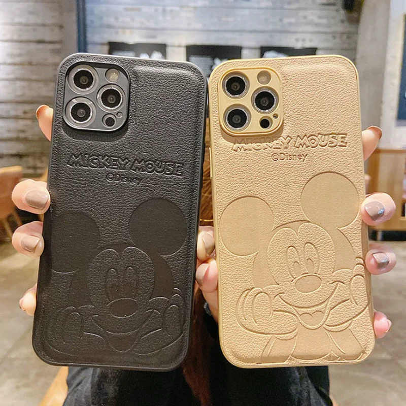 

Cute Cartoon Disney Mi Phone Case Cover for Iphone 13 12 Pro Max 11 8 7 6 S XR PLUS X XS SE 2020 Mini Couple Silicone Case