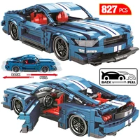 770pcs city diy pull back mechanical f1 racing car building blocks for technic car bricks toys for children boy