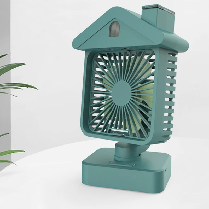 

Charging Water Cooled Air Conditioning Fan USB Household Desktop Cooling Dual Humidifying Office Cooling Fan