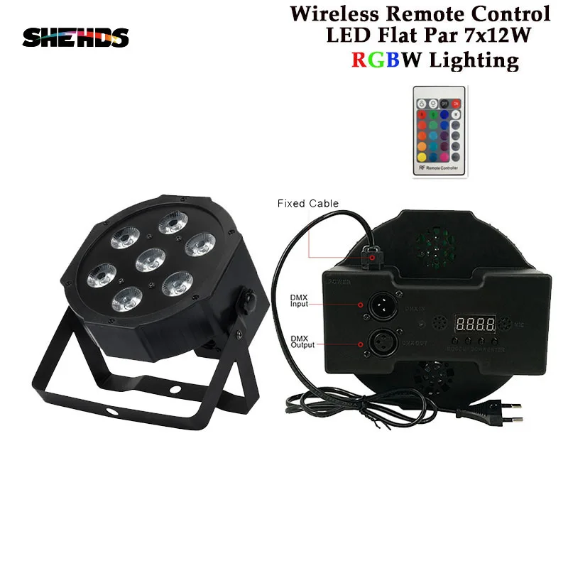 Светодиодный прожектор 9X10 Вт+ 1X30 Вт RGB светильник RGB 3в1 светодиодный DMX512 сценический светильник ing DJ вечерние светильник s для мероприятий KTV Дискотека вечерние ночной клуб - Цвет: LED 7X12W RGB 4in1