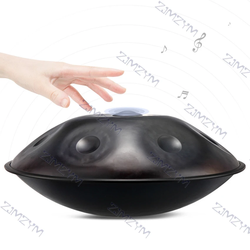 

10 Tune Tongue Drum Hand Pan Drum Steel Tank Ethereal Drum with Retractable Stand Carrying Bag Drumsticks Percussion Instrument