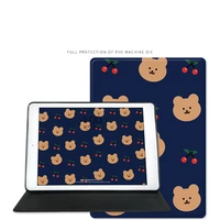 for ipad pro 11 air 4 mini 5 case 2020 ultra thin shatter resistant all inclusive shell bear cartoon protective cover cute