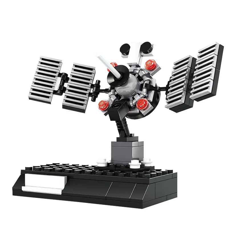 

City Satellite Rocket Toys For Children Probe Moon Spaceship Educational Spaceship Series Spaceport Kids Creative Lander Blocks