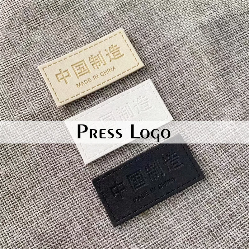 Индивидуальная бирка для одежды ручной работы из искусственной кожи с