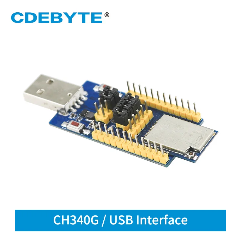 E18-TBH-27 CH340G USB интерфейс 2 4 ГГц 27 дБм UART последовательный порт тестовая плата модуль