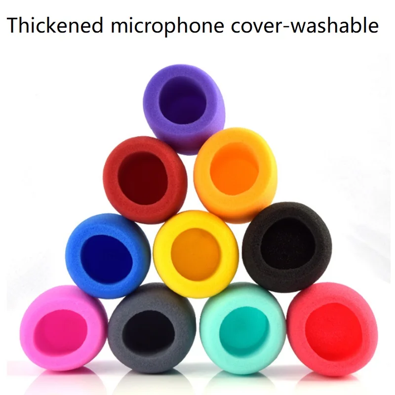

1 group of 10 non-disposable thickened microphone blowout foam cover, household KTV microphone foam cover, wind cover