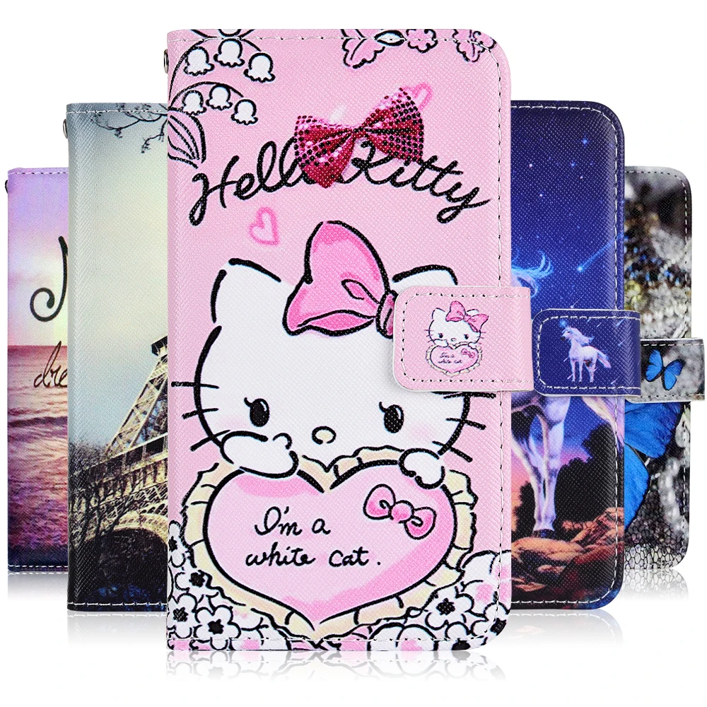 

For On Huawei 7A 7S Play 7 Wallet Flip Case For Huawei Honor 7A 7 A 5.45'' DUA-L22 Capa Y5 Prime 2018 Enjoy 8e Youth Cute Cover