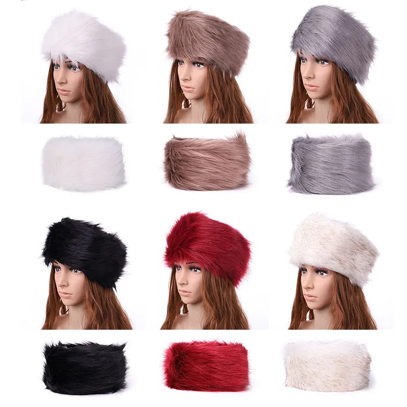 Женская меховая шапка русская зимняя Толстая теплая бомбер с ушками из